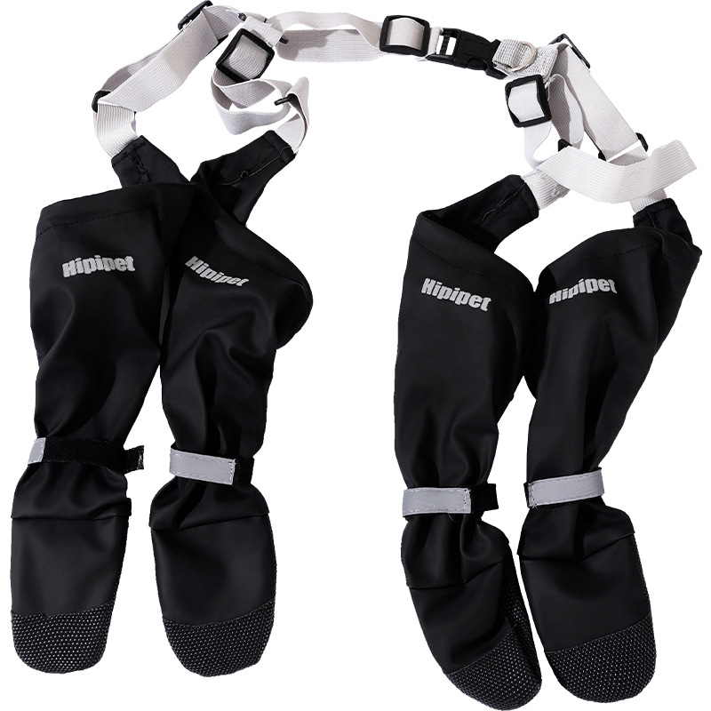 Cuatro estaciones de cuatro patas correa impermeable anti-pegazo zapatos de perro grandes zapatos de perro pequeño y mediano zapatos de codo de perro grande