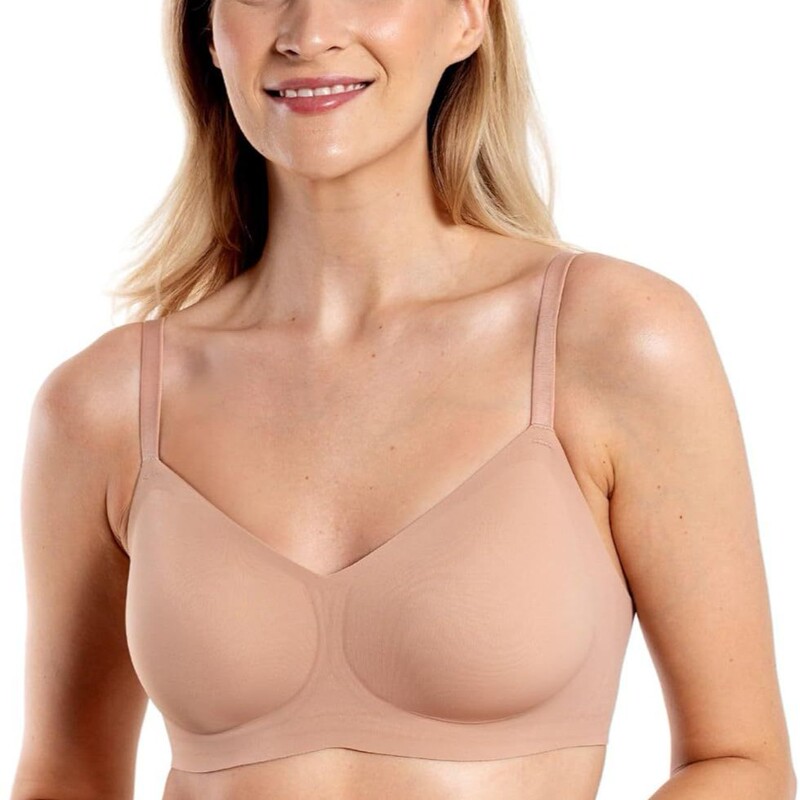 Floatley to the T-Shirt Women's Wire-Free Lift Bra, Soft and Silky Back Smoothing for Daily Use