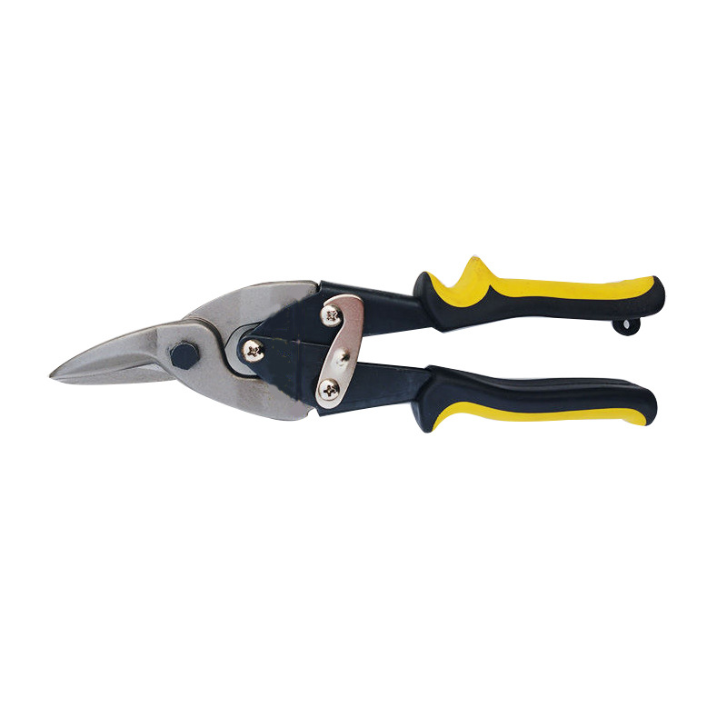 Tijeras para chapa de acero al cromo vanadio genuino, cabeza recta, estilo americano neutro, 10 pulgadas, tijeras industriales para chapa de uso especial, alta dureza, tijeras de aviación