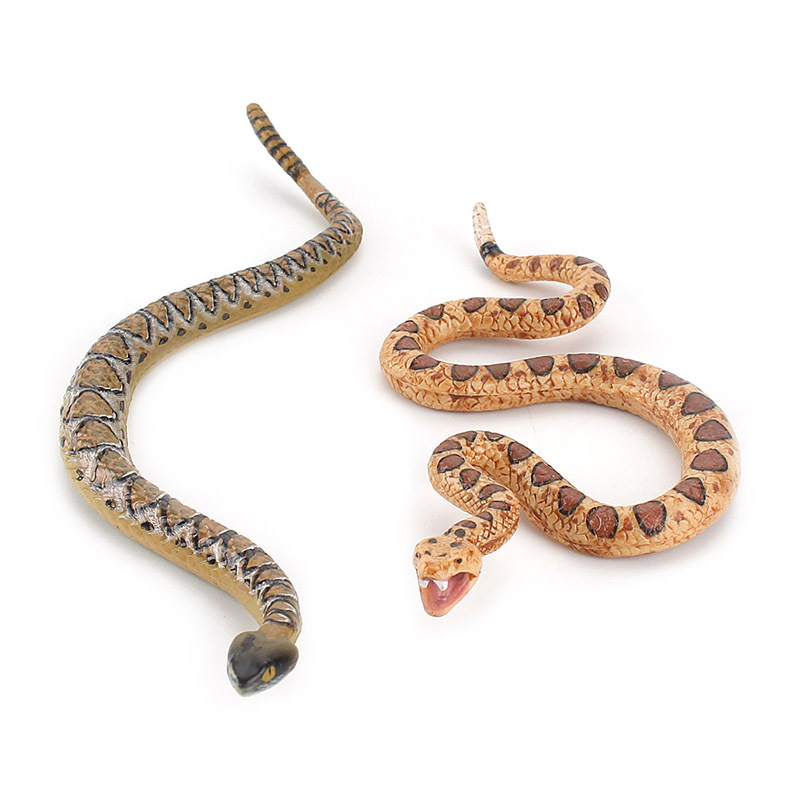 Foreign trade simulation crawling animal snake model static solid python micro scene ornament figure toy