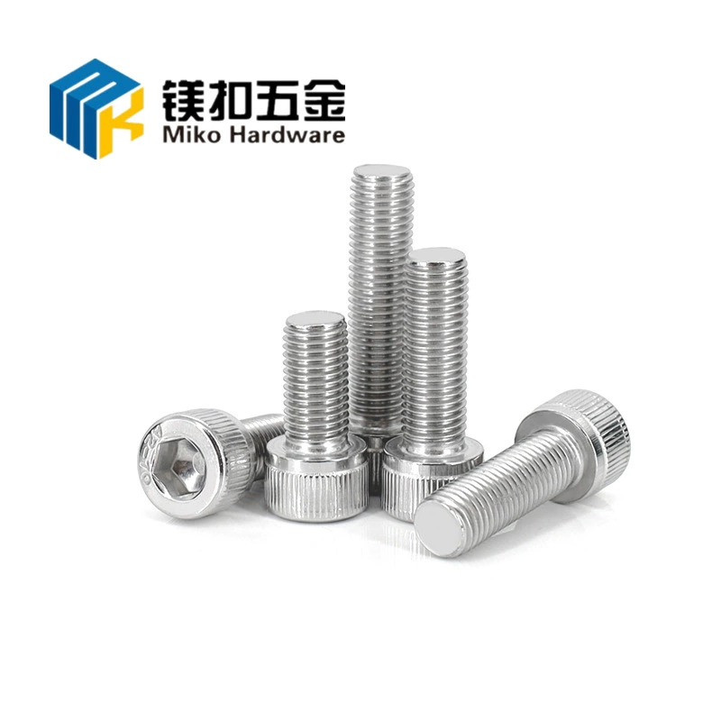 Поставка 316 из нержавеющей стали головки цилиндра с шестигранной головкой Винты DIN912 шестигранник гнездо накаткой Кубок голову винты M4
