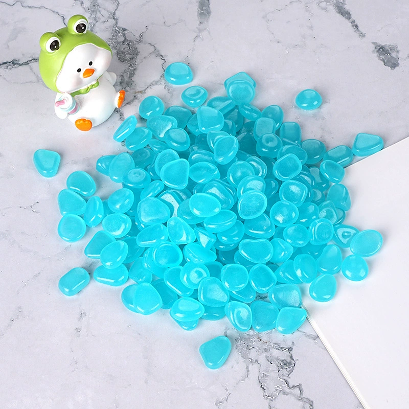 1cm small luminous stone luminescent pebbles factory cross-border special for garden fish tank landscaping archaeological and fluorescent stone