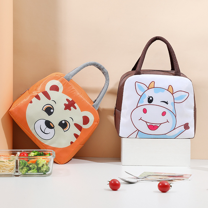 Cartoon lunch box bag portable insulation bag for work and school lunch bag lunch bag for children and students wholesale cross-border