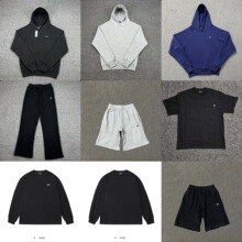6PM卫衣 LOGO刺绣字母嘻哈加绒套头连帽长卫裤男潮运动套装外套潮