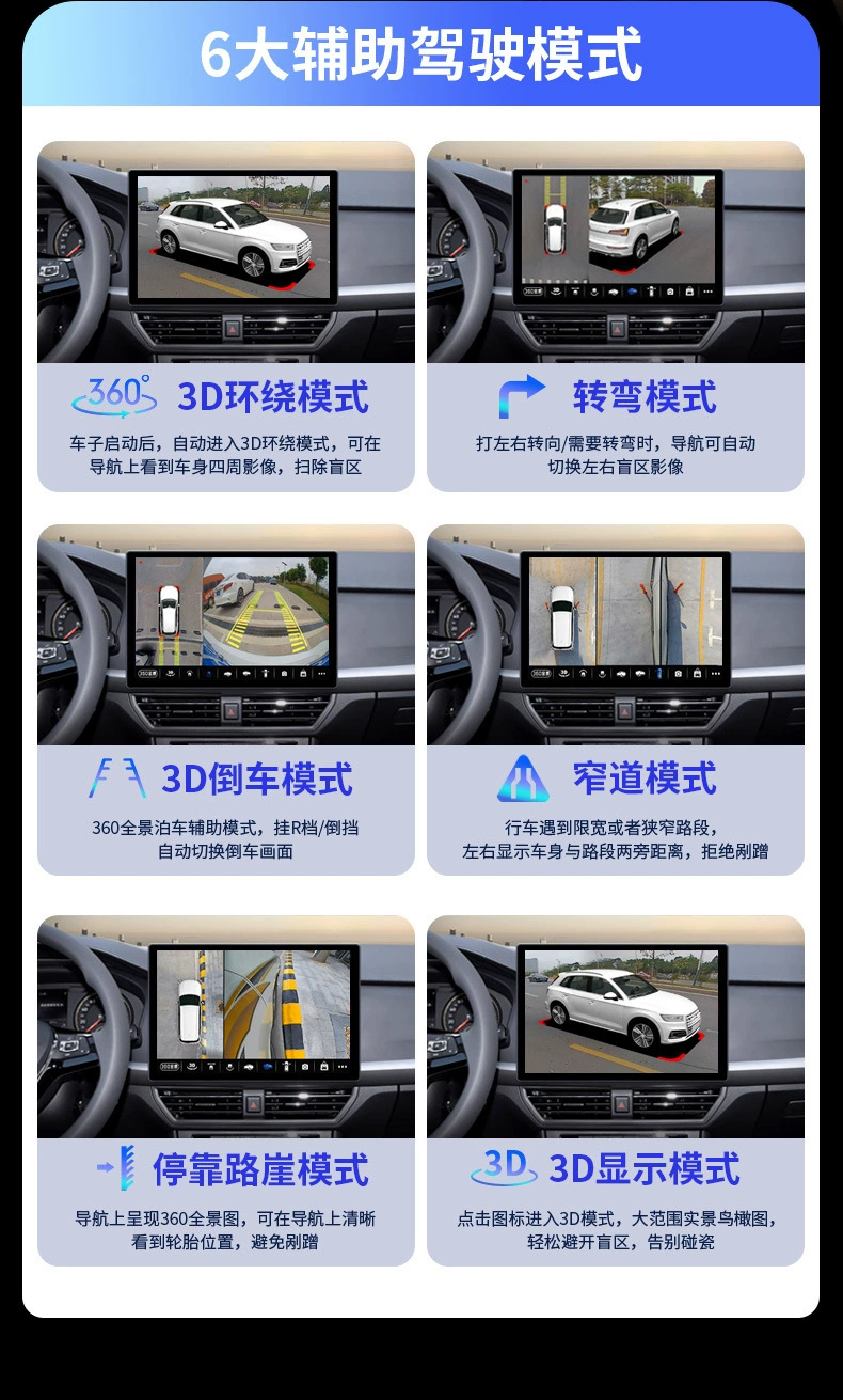 13.3-inch InmoTec PX5 360-degree panoramic all-in-one Carplay smart universal car Android large-screen navigation system