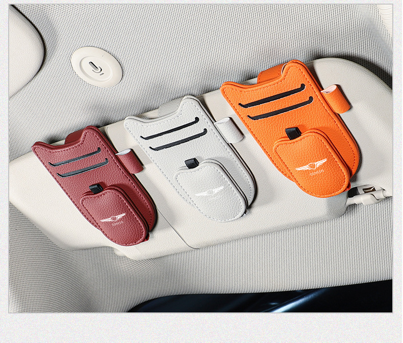 Suitable for Genisse G70 GV80 GV70 G80 car glasses clip multifunctional sun visor ticket clip