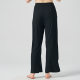 Women's organ pleated wide-leg split trousers