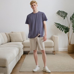 Ice Silk quick-drying T-shirt men's summer men's half sleeve men's shirt plus size plus size T-shirt fat man cool short sleeve