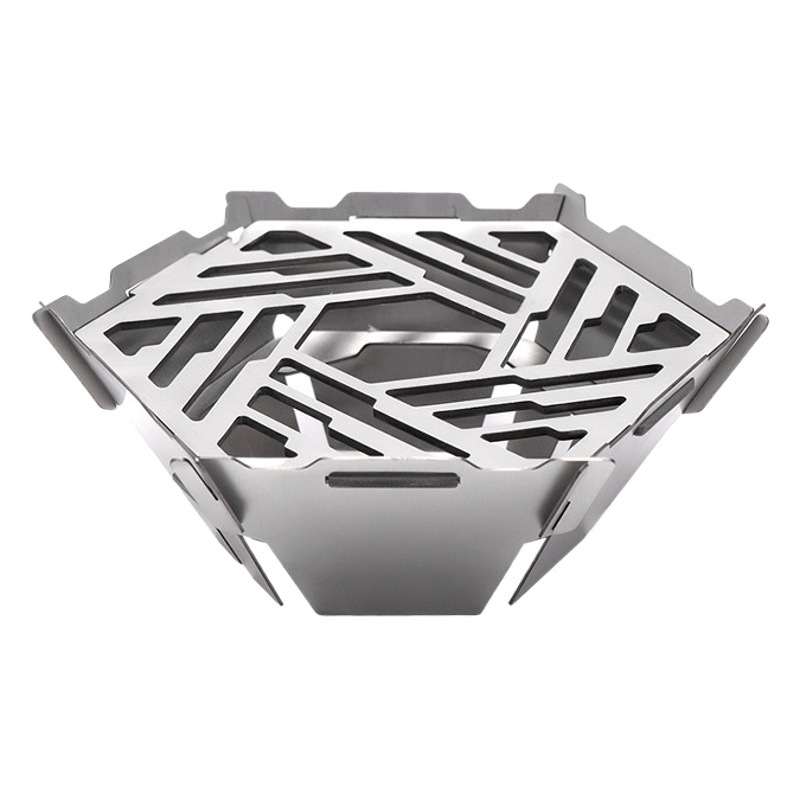CLS outdoor stainless steel windshield foldable card three-head stove windshield card stove gas stove windshield