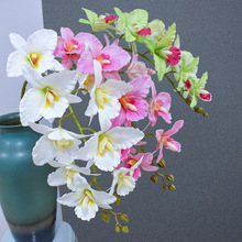 跨境新款蝴蝶兰仿真花仿真卡特兰假花婚礼布置家居装饰摄影道具花