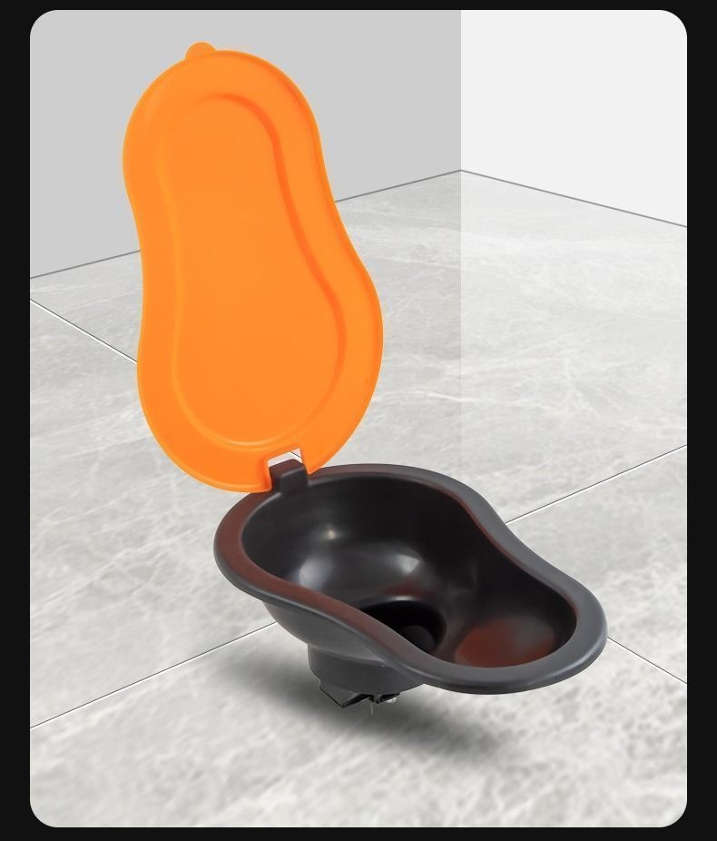 Temporary thickened anti-odor simple squat toilet, plastic toilet, toilet construction, disposable construction site toilet undefined