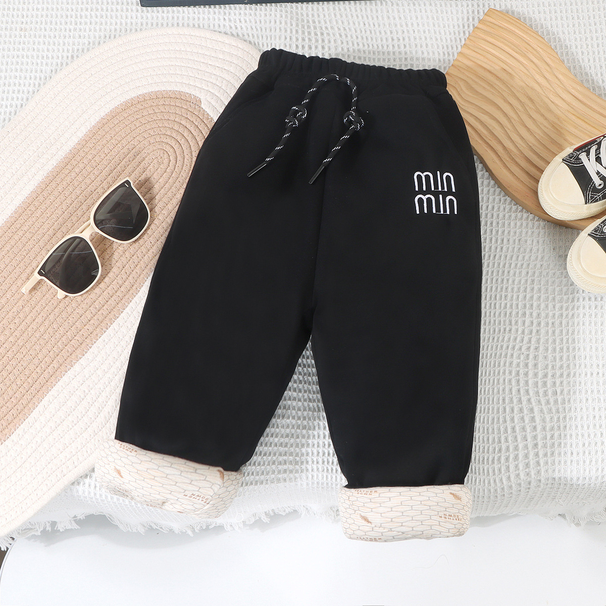 온도조절 면팬츠 [블랙]