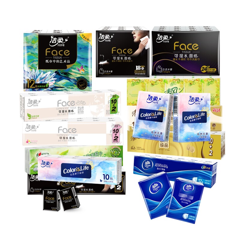 Lightning warehouse supermarket purchase clean soft handkerchief paper small bag wet water paper towel portable pack