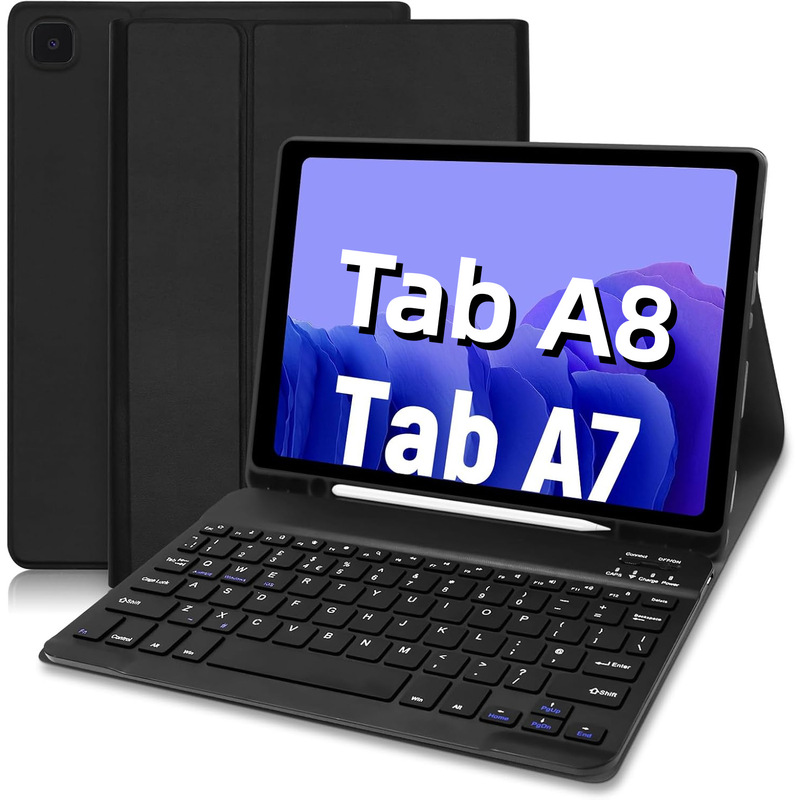 Suitable for Samsung Galaxy Tab A7 Tablet Wireless Bluetooth Keyboard T500 Protective Case A8 with Pen Slot and Mouse Suitable for Samsung Galaxy Tab A7 Tablet Wireless Bluetooth Keyboard T500 Protective Case A8 with Pen Slot and Mouse