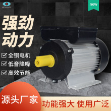 2极 4极220V卧式电动机低音降噪0.75/1.1/2.2/3kw单相异步电动机
