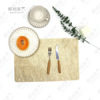 Willow leaf long Japanese -style Japanese -style PVC meal cushion hot golden table cushion PP disk light Chinese meal cushion solid color western pad heat insulation