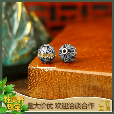 pattern bead accessories diy – Zərgərlik ara hissələri - lotus-beads-accessories-thai-silver