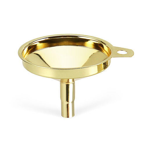 304 stainless steel gold-plated conical small funnel liquid dispenser oil leak wine leak kitchen gadgets