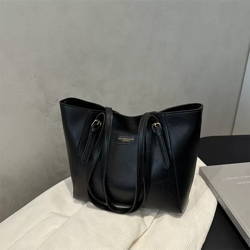 跨境包包女包2025新款简约时尚复古大容量女士单肩包托特包批发