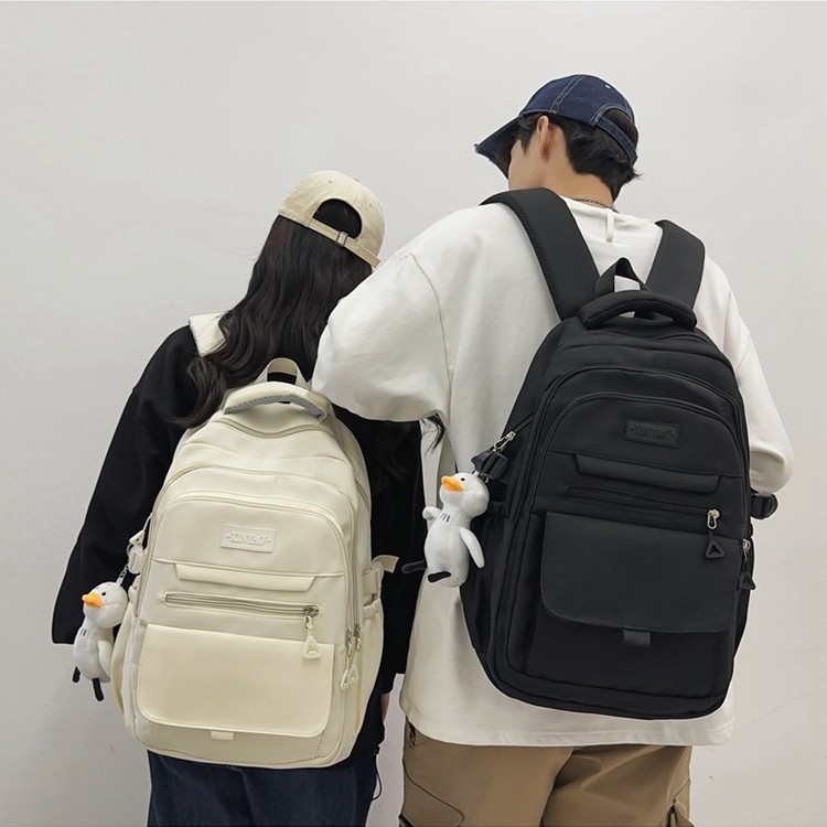Large Capacity Unisex Backpack for College Students, High School Students, Trendy School Bag for Girls, Ins-Style Cross-Border Backpack