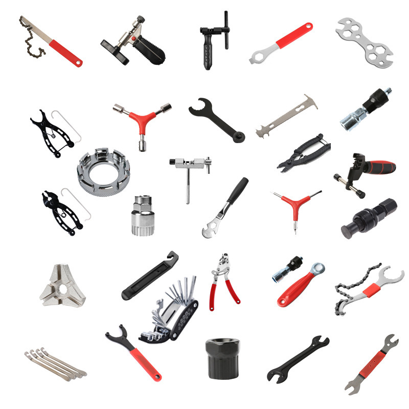 Remove the center shaft tooth plate flywheel bicycle mountain bike tool chain cutter hexagon wrench spoke wrench bracket