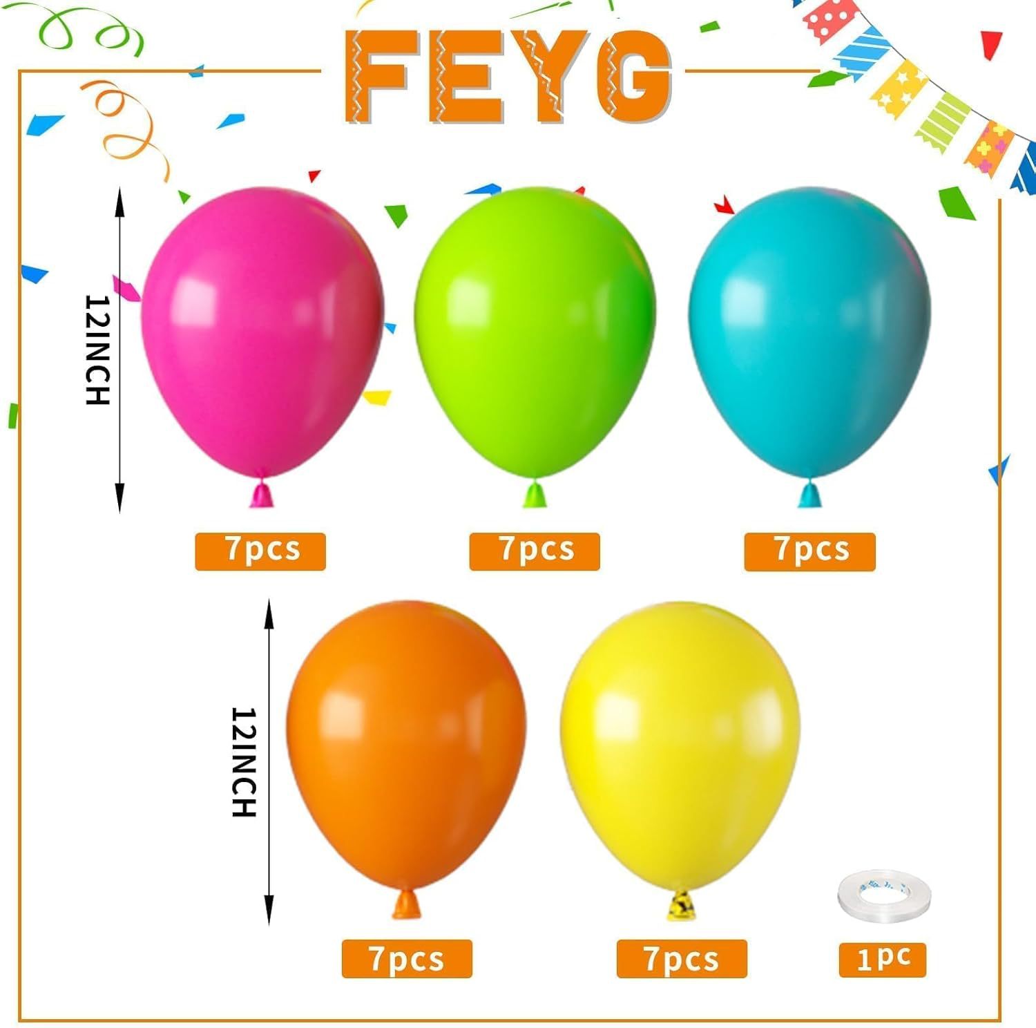 아마존 12인치 35pcs 콤보 풍선세트 생일파티 장식 명절 풍선용품 배치