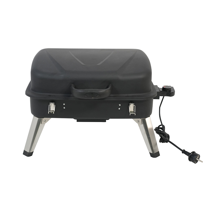 Parrilla eléctrica transfronteriza comercial escritorio portátil mini plegable pie parrilla eléctrica acampar al aire libre horno eléctrico libre de humo