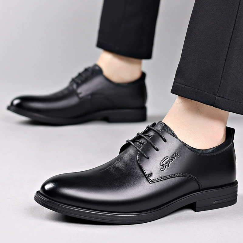 Первый слой кожаной мужской деловой кожаной обуви кожаной пригородной мужской обуви