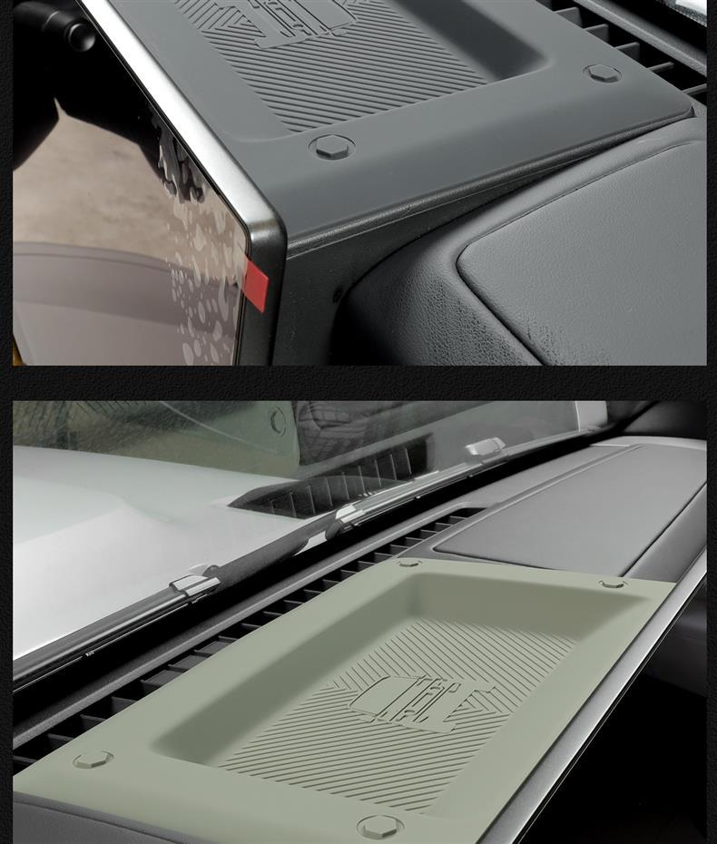 Suitable for Icar V23 Dashboard Silicone Mat, In-Car Nfc Anti-Slip Mat, Rear Storage Anti-Dirt and Dust-Proof Protection