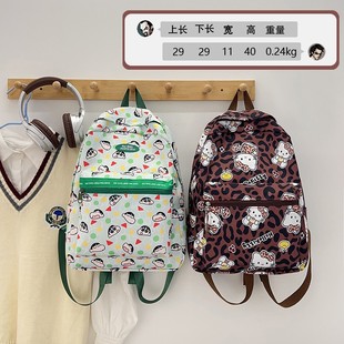 Cross-border Western Style Cartoon Western Style Printed Lightweight Backpack 2025 New Style Graffiti Simple Large Capacity Student Backpack