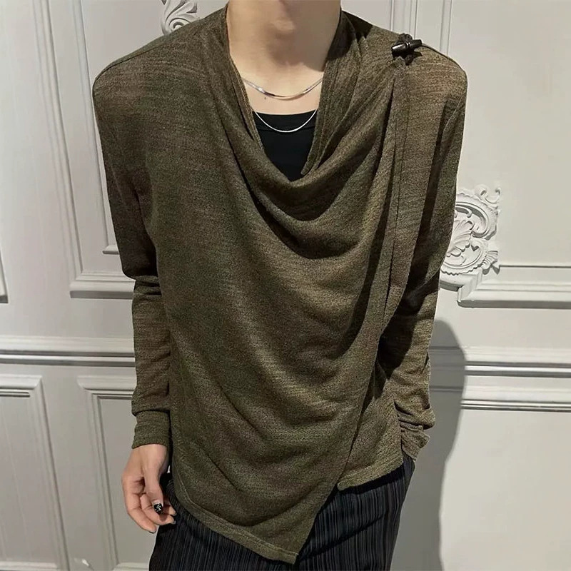 Breathable, pleated, sun-protective long-sleeve T-shirt, lightweight, cool, breathable, old money style, stylish top for summer Breathable, pleated, sun-protective long-sleeve T-shirt, lightweight, cool, breathable, old money style, stylish top for summer