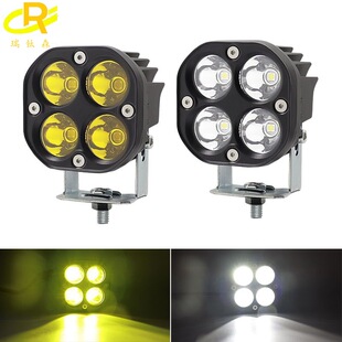 Cross-border explosion car LED work light motorcycle spotlight four-leaf clover 3 inch 40W off-road vehicle ceiling light