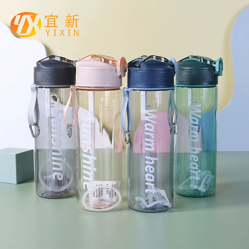Creative capacious plastic handheld tea cup, simple and elegant design