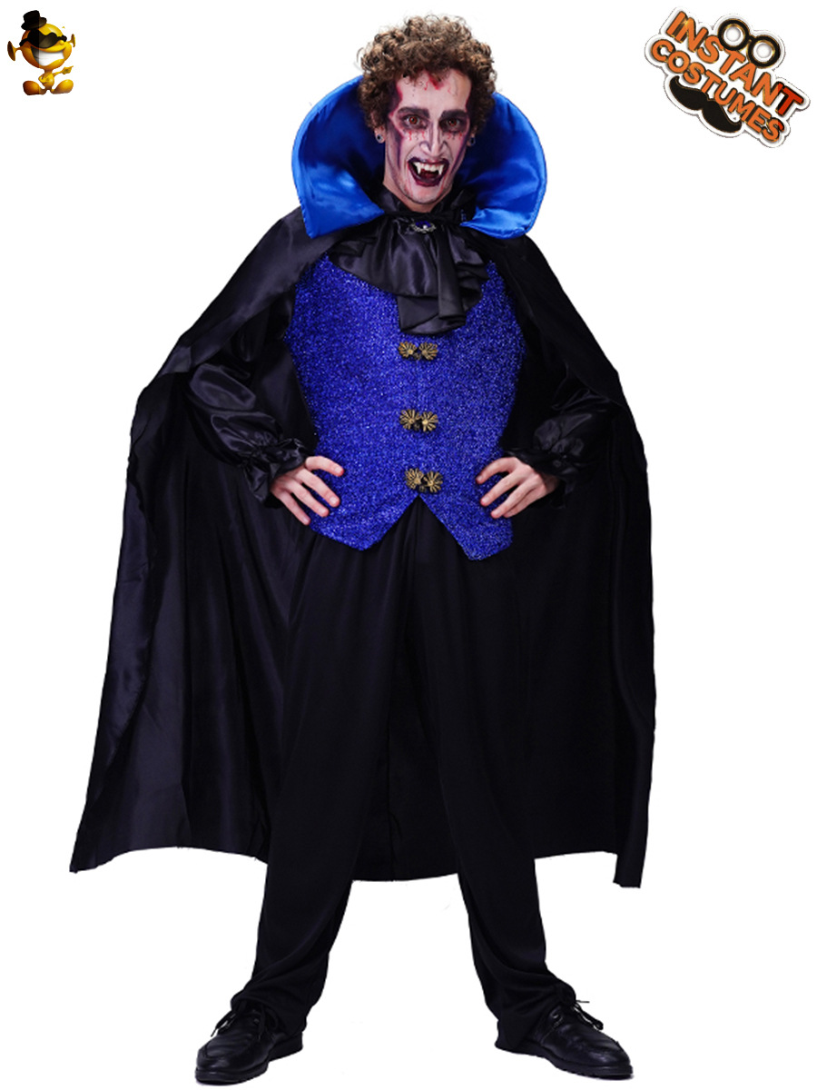 Los hombres adultos de Halloween horror vampiro partido traje grande masculino vampiro rol rendimiento