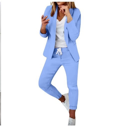 ヨーロッパとアメリカのクロスボーダー願いアマゾン独立ステーション AliExpress 新しいカジュアルファッションスーツスーツ婦人服スーツ|undefined