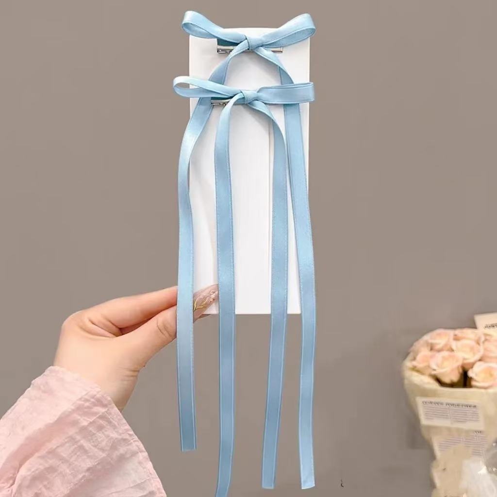 Dulce chica techo ~ Cinta dulce, lazo, cinta, horquilla, cabello trenzado, pinza de pico de pato, accesorios para el cabello, horquilla, puesto de un yuan