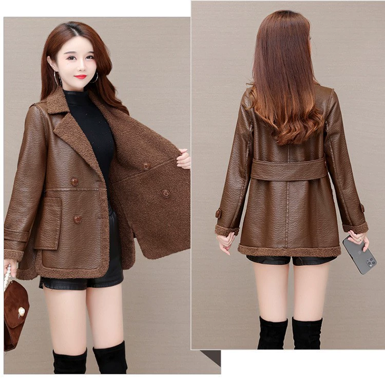 Двусторонняя одежда, женская одежда, новое бархатное кожаное пальто Тедди, Женская куртка, Женская куртка, горячая оптовая продажа