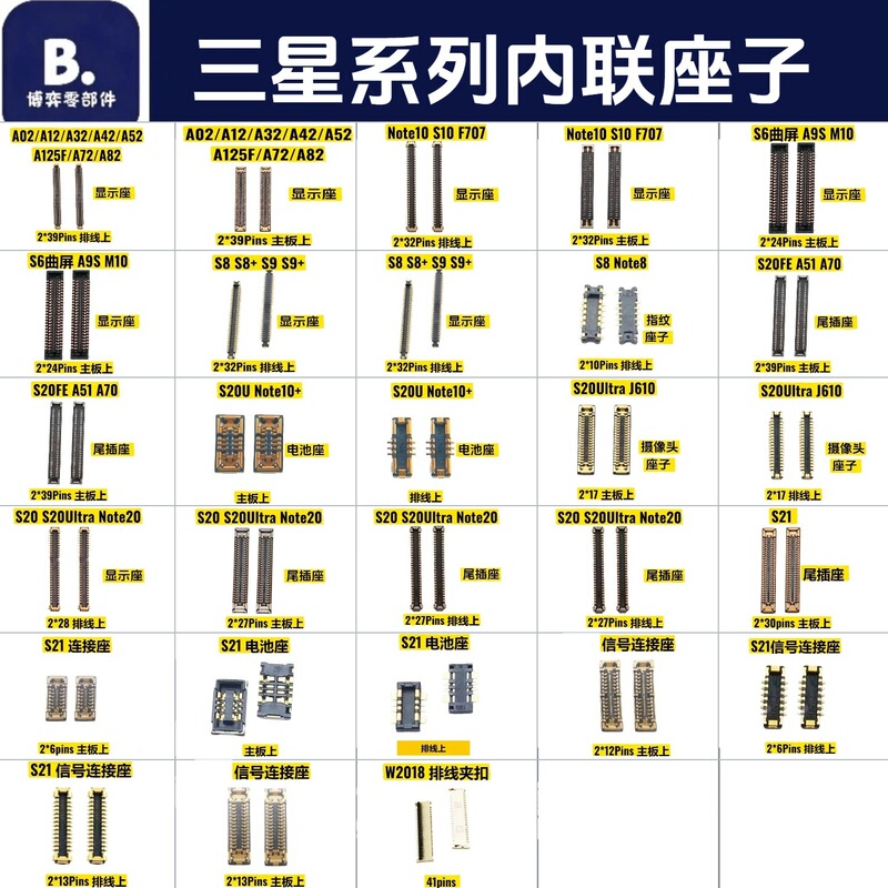 Suitable for Samsung S24Us8+S21S22S23S25 Display Stand Note20Ultra Tail Socket Fingerprint Battery Holder Suitable for Samsung S24Us8+S21S22S23S25 Display Stand Note20Ultra Tail Socket Fingerprint Battery Holder