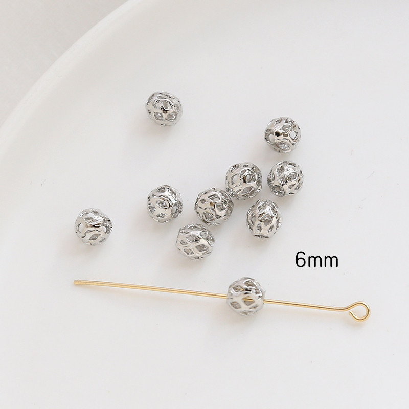 1g Weight Beads Jewelry Making Type DIY Jewelry Accessories Classification 1 Piece Quantity Copper Material Solid Color Pattern Plating Design Simple Style Style 1 Piece Copper Solid Color DIY Jewelry Accessories Beads 16