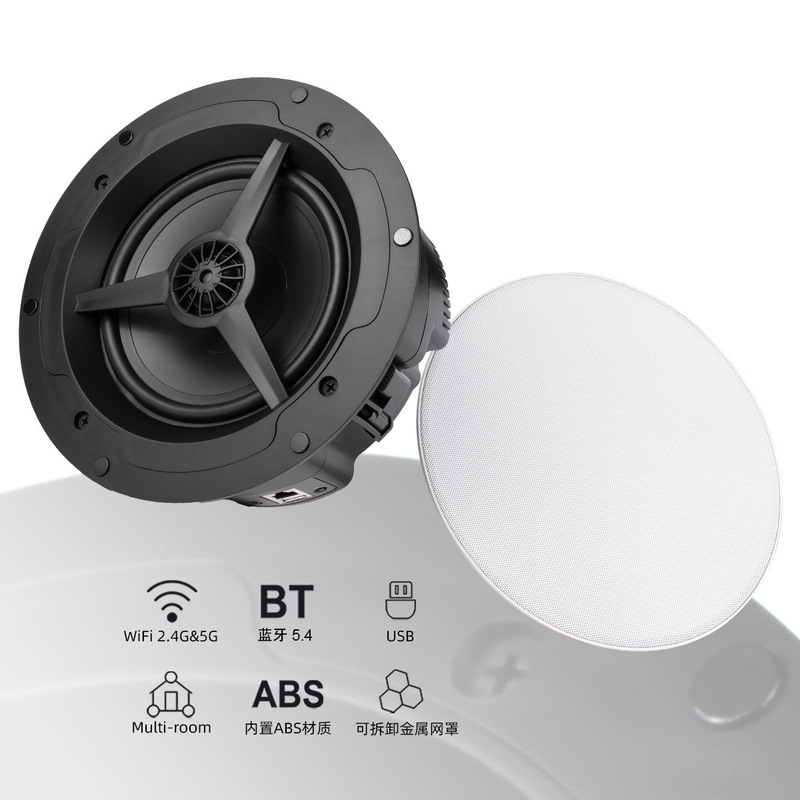 2025 Commercial Coaxial Ceiling Speaker High-Power D-Type Amplifier Bluetooth Connection Background Music System Ceiling Sound
