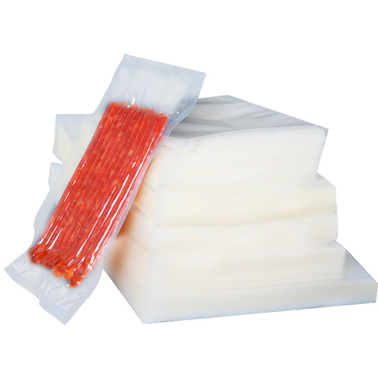 Bolsa de compresión al vacío de alimentos, bolsa sellada de poliéster, bolsa de envasado al vacío altamente transparente, bolsa de conservación comercial, bolsa de vacío brillante