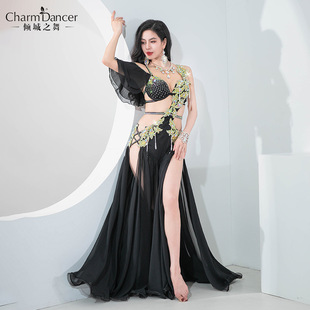 Qingcheng Dance New Belly Dance Performance Suit Beautiful Fairy Classic popsong Opening Dance Performance Suit