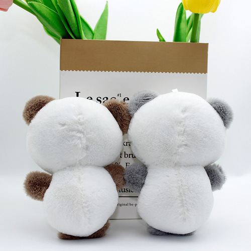 Creative plush bow tie panda doll car keychain wedding gift scenic spot souvenir toy doll