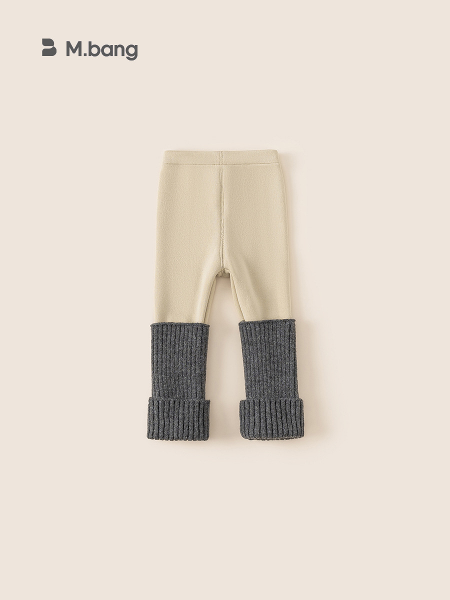 Yoobao ropa infantil para niñas leggings versátiles otoño y invierno 2025 nuevos pantalones largos de niñas con pantalones de terciopelo calientes