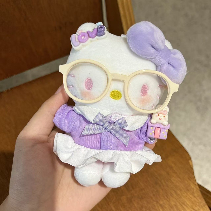 正版HelloKitty毛绒钥匙扣多姿多彩可爱百变穿搭猫猫玩偶包包挂件|undefined
