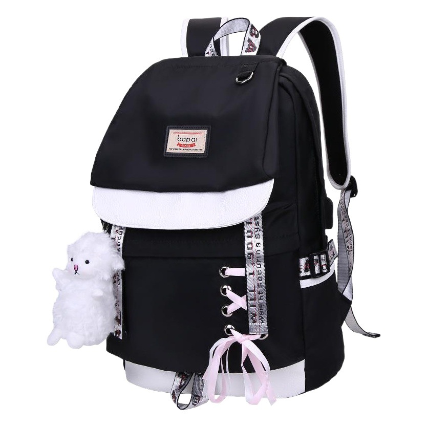 Mochila de escuela secundaria y secundaria universal multifuncional de gran capacidad transfronteriza, bolsa de ordenador informal ligera, bolsa de viaje, mochila impresa