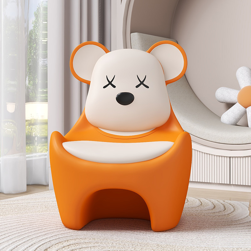 Violent Bear shoes changing stool creative low stool decoration square stool sofa stool Home Children's small bench living room decoration