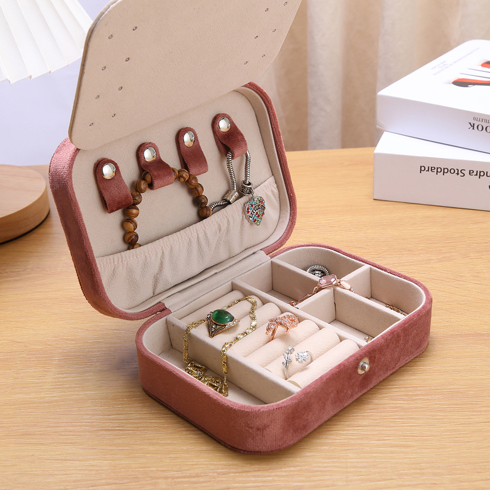 648g Weight Storage Box Storage & Cleaning Jewelry Boxes Classification 1 Piece Quantity Flannel Material Solid Color Pattern Classical Style Classical Solid Color Flannel Wholesale Jewelry Boxes 9