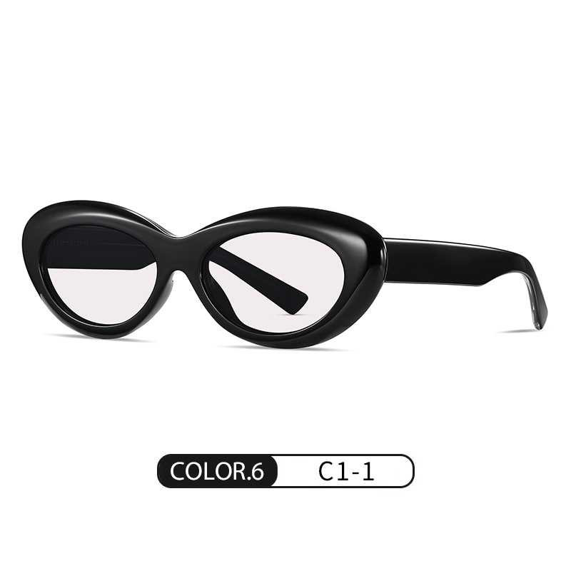 Nuevas gafas de sol polarizadas con placa de ojo de gato, gafas de sol de protección solar retro de moda, gafas anti-luz azul con montura S26102TR