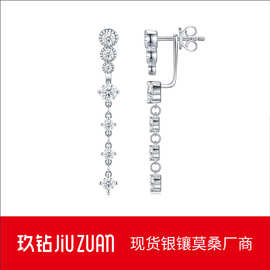 欧美跨境热卖ins风S925纯银淑女气质耳饰耳钉女现货批发